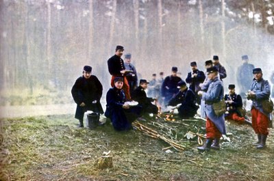 Soldados Franceses, Marne, septiembre de 1914 de Jules Gervais Courtellemont